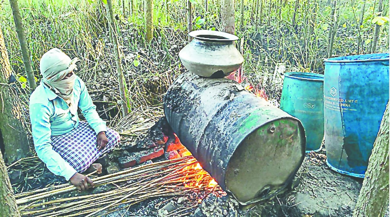 Raw alcohol furnaces in the Khadar region