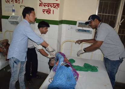 man throw one gallon acid on his family at almora