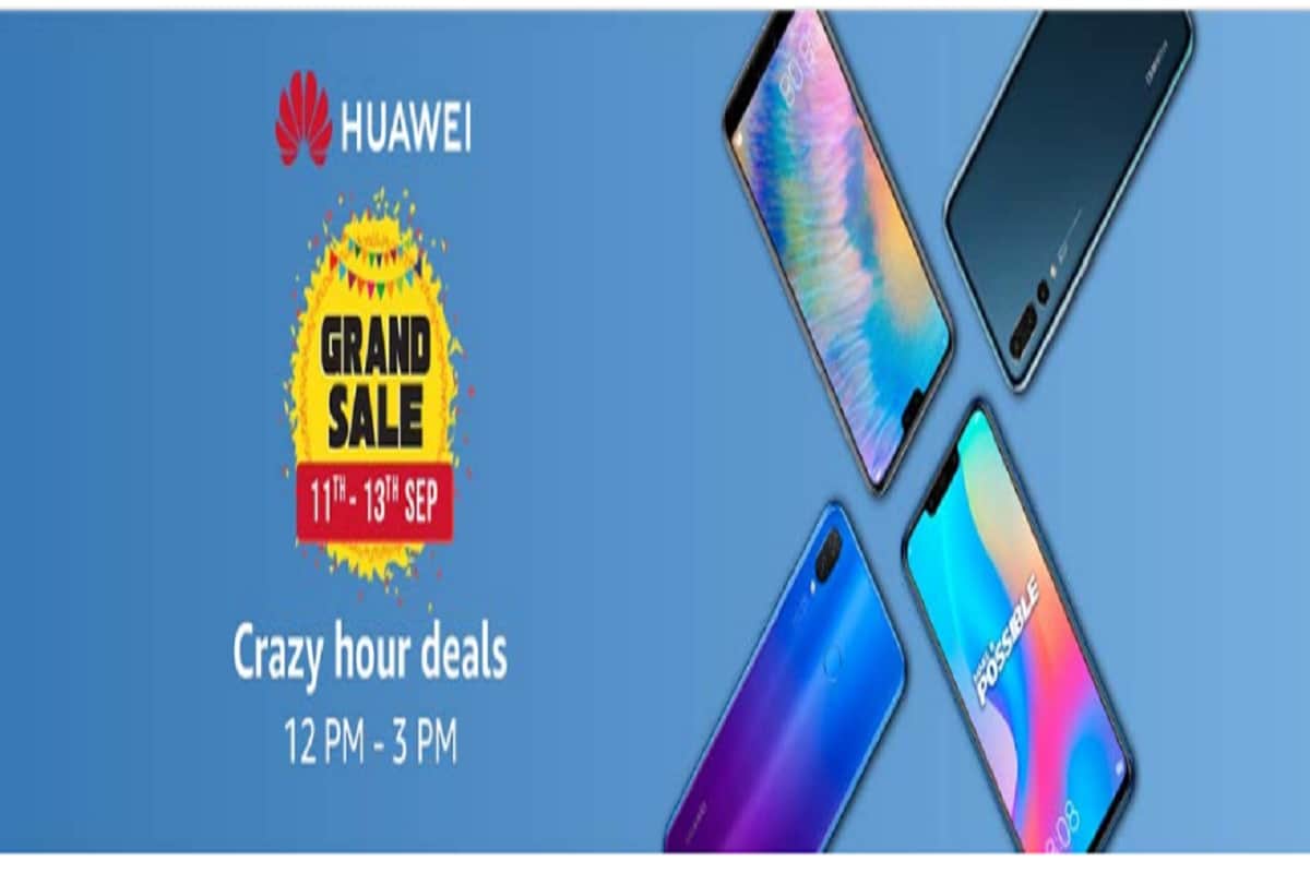 Amazon India Grand sale: Buy Huawei smartphone with upto 10,000 discounts