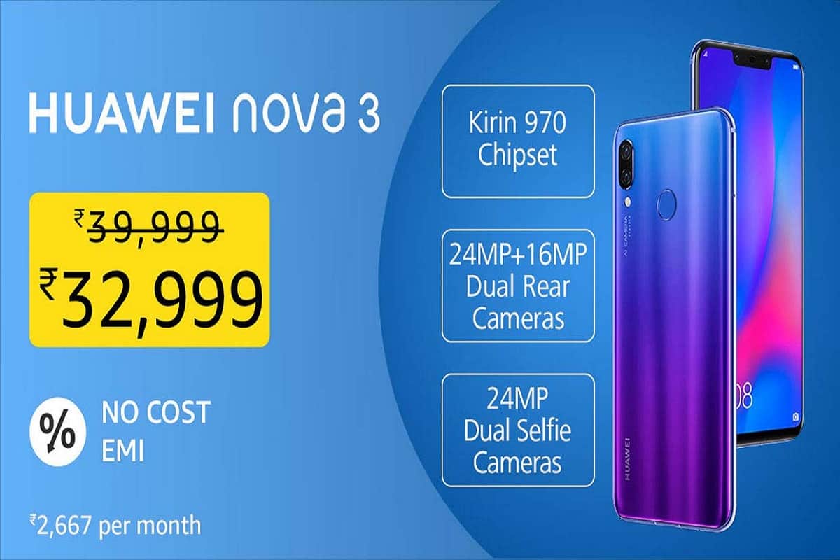 Amazon India Grand sale: Buy Huawei smartphone with upto 10,000 discounts