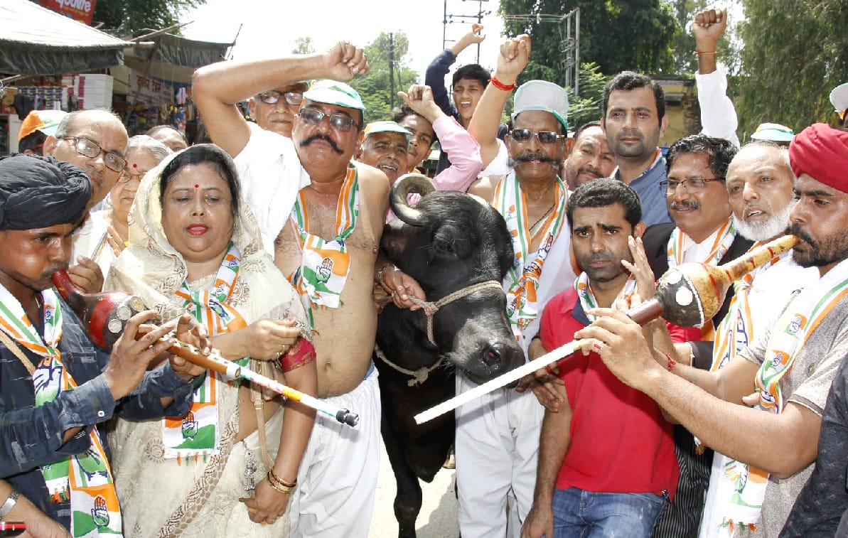 Congress in India opposes inflation, ineffective in the district
