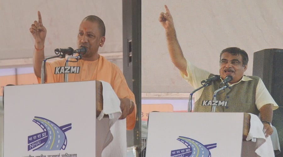 Elections 2019: minister Nitin Gadkari gave the gift to UP, CM Yogi made a big announcement