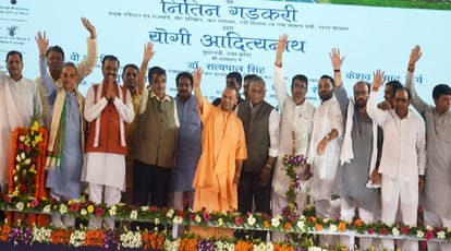 Elections 2019: minister Nitin Gadkari gave the gift to UP, CM Yogi made a big announcement