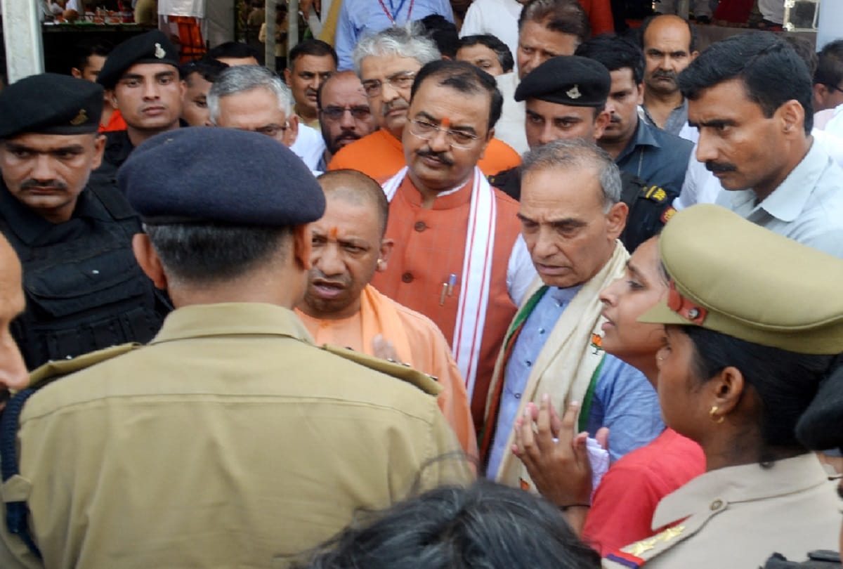 police force deployed in the security of Chief Minister Yogi, see photos