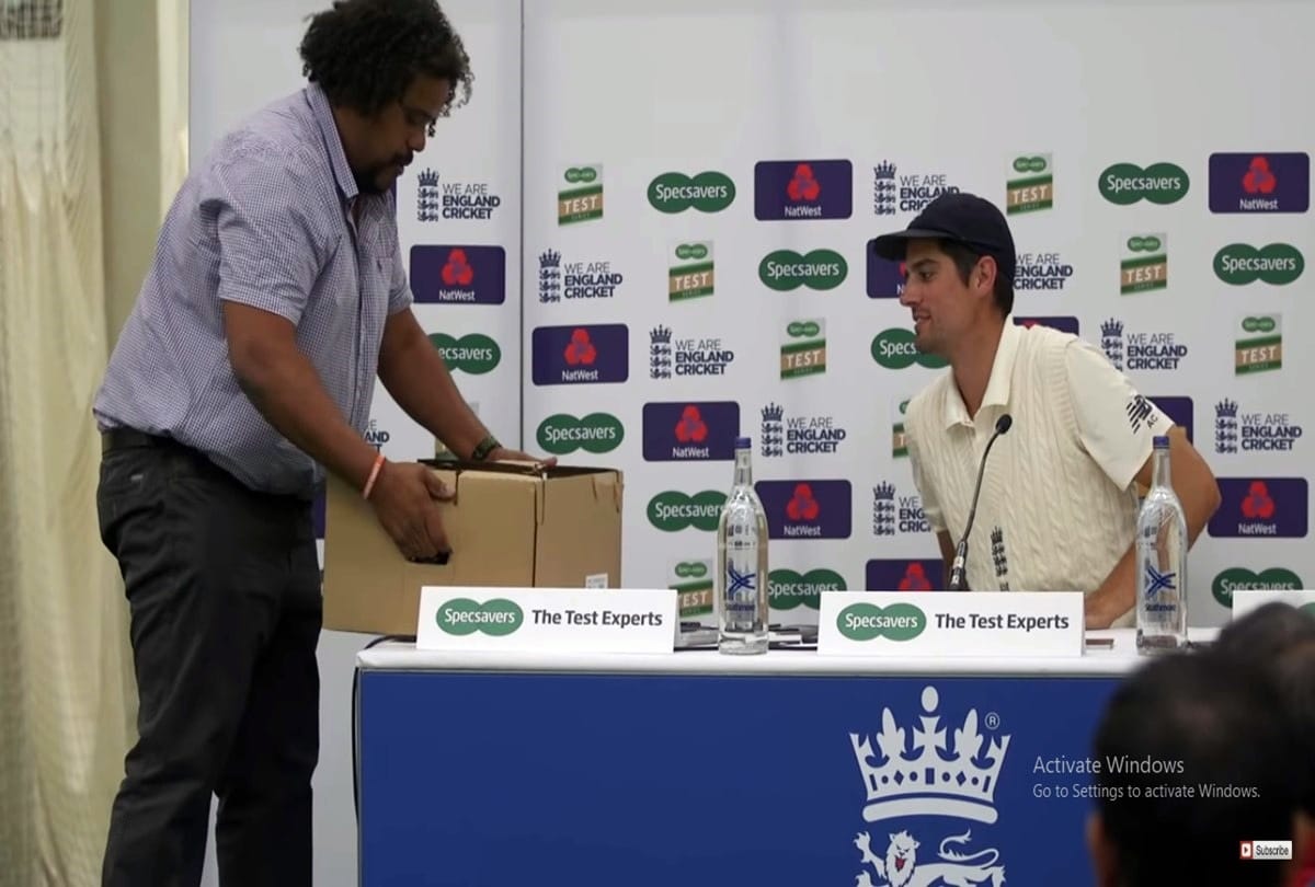 Alastair Cook Gifted 33 Beer Bottles as Farewell Gift From British Media after his last test