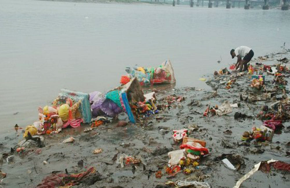 unique initiative to protect the Yamuna on ganesh chaturthi