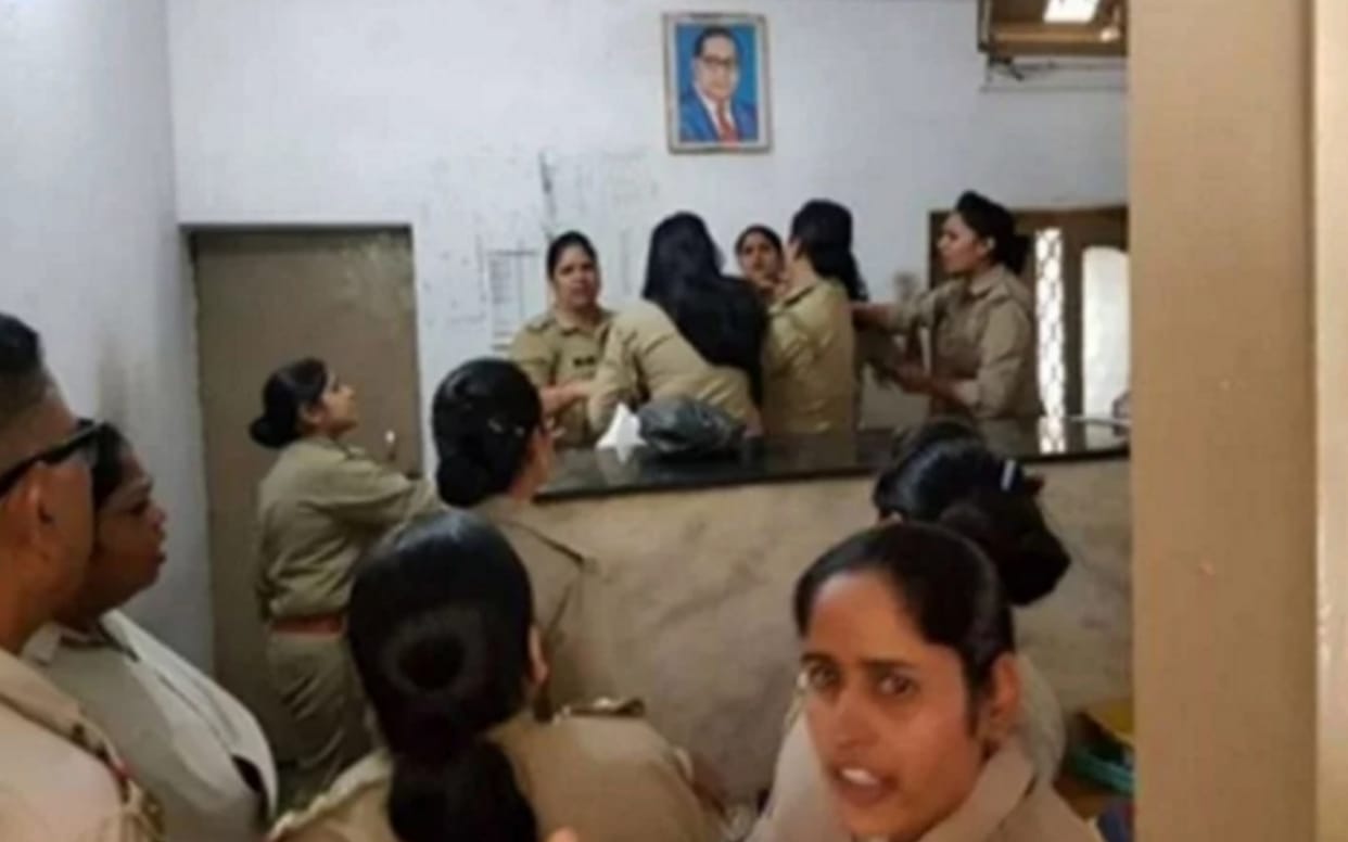 Up police two female constables suspended due to misbehave in police station