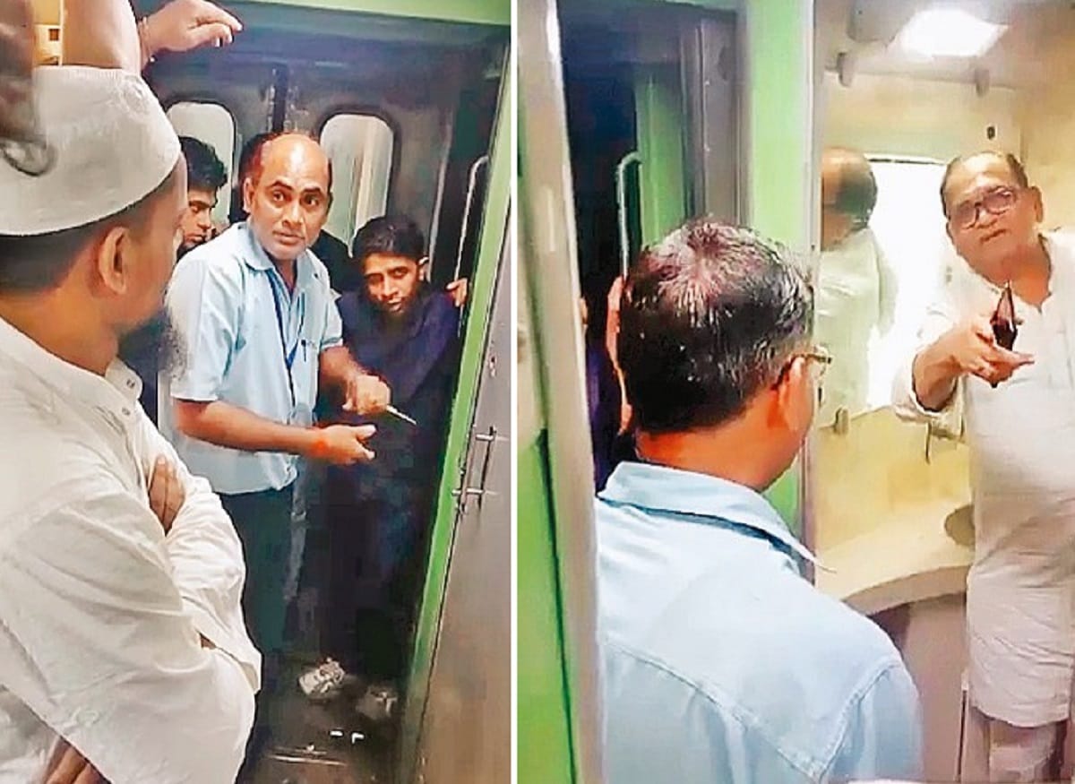 Congress leader stucked into the toilet of Shatabdi Express