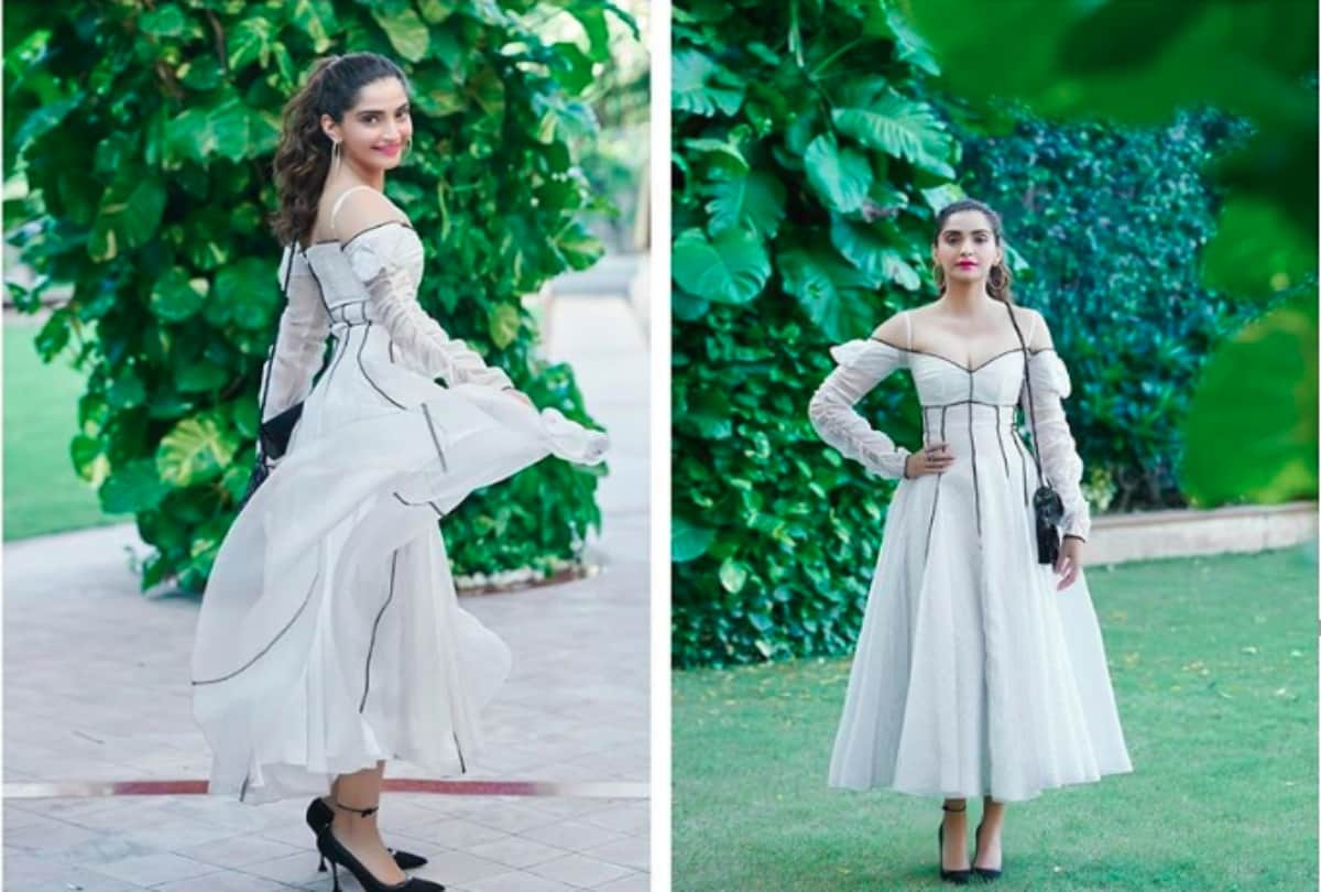 Sonam Kapoor latest pictures in white dress
