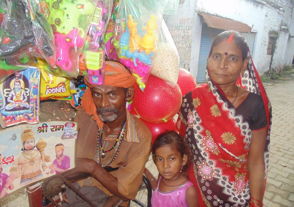This man made shop on tricycle and maintain his family