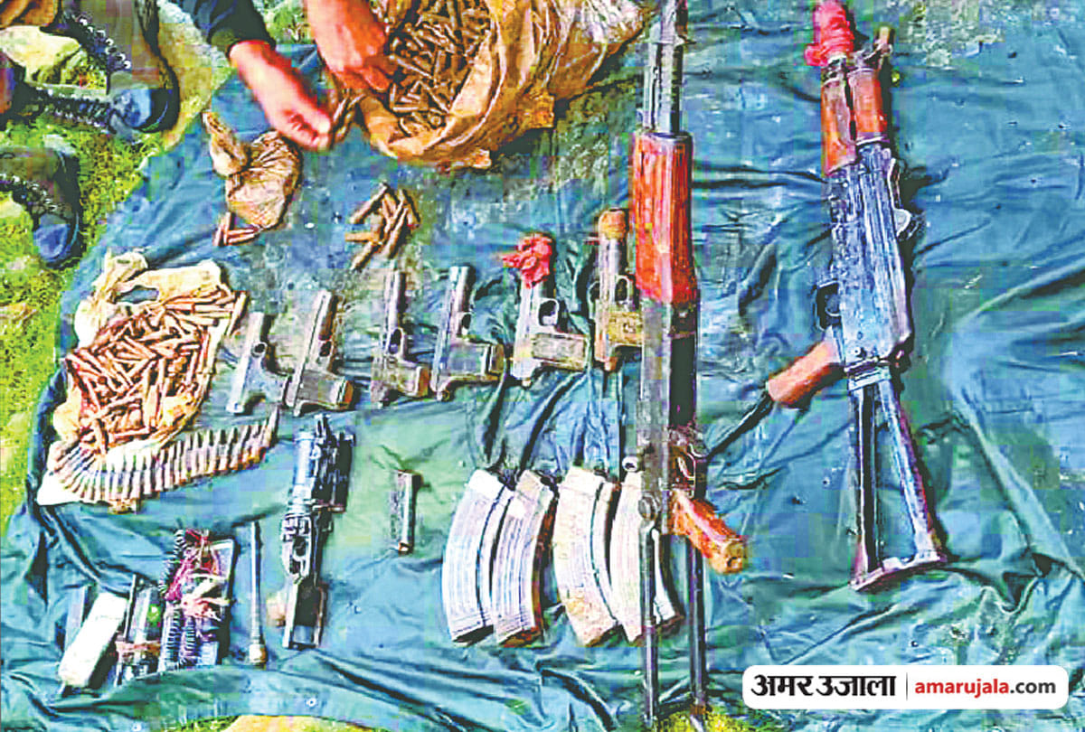 jammu kashmir Security forces exposed militants hideout huge ammunition recovered in Shopian