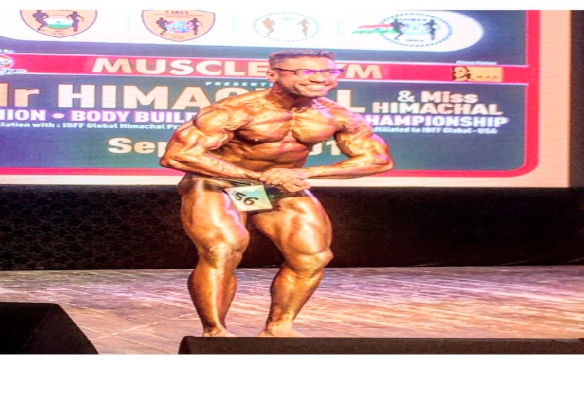 Aditya of Bilaspur won the title of Mr Himachal