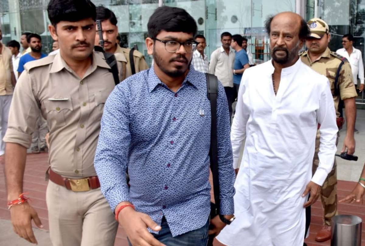 film actor rajinikanth shooting in lucknow