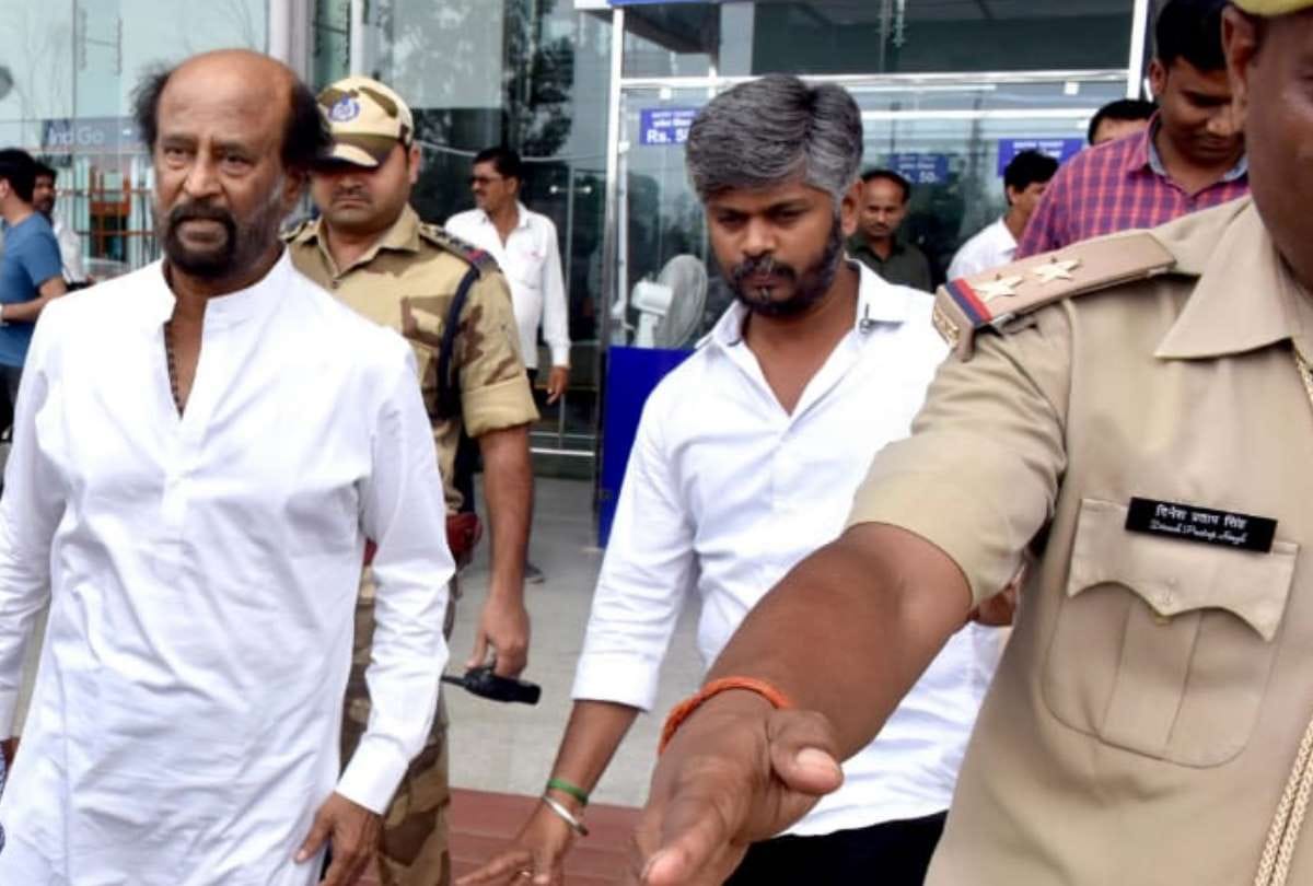 film actor rajinikanth shooting in lucknow