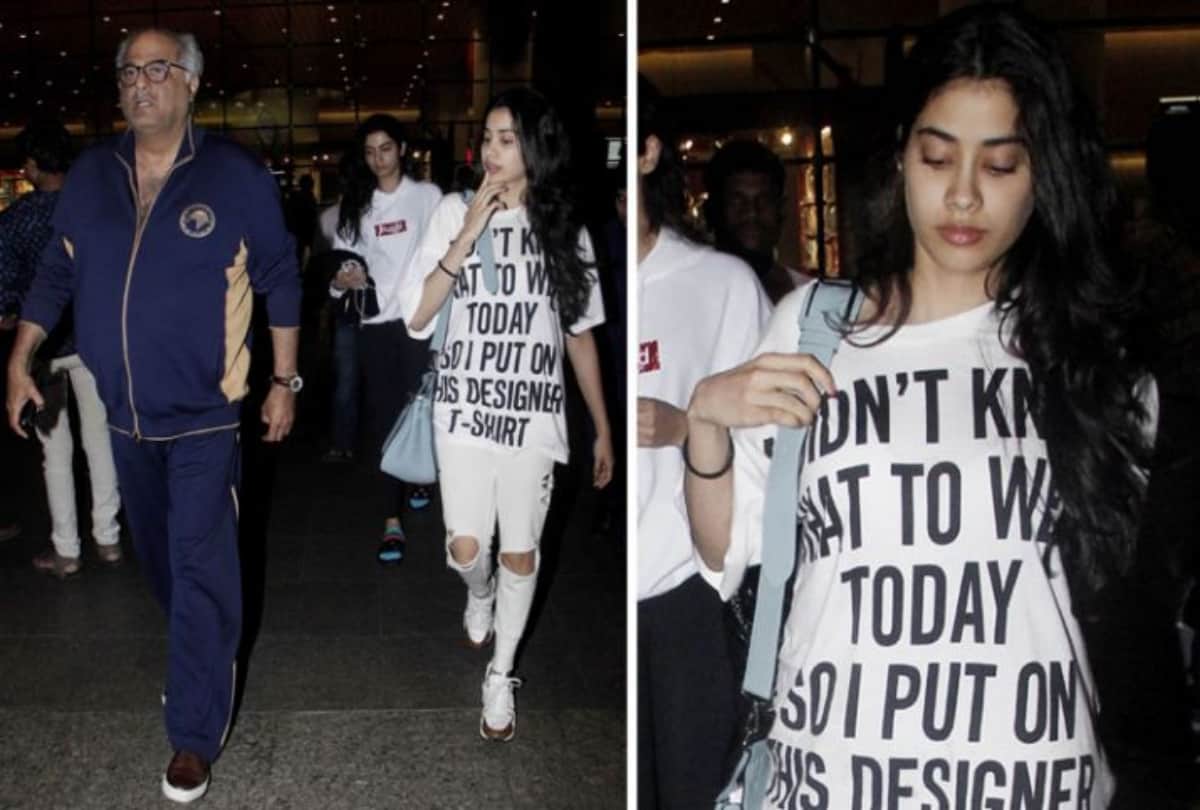 Janhvi Kapoor oversized white t-shirt cost will shock you