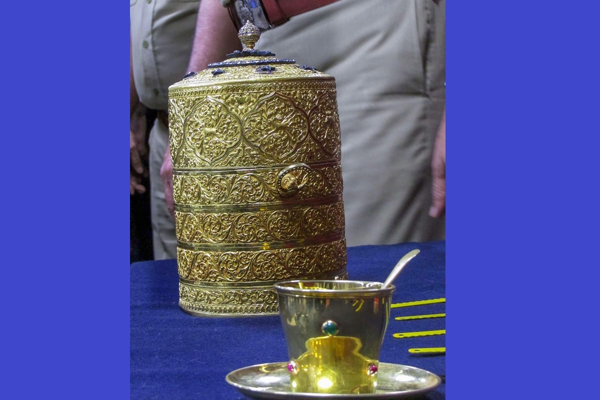 nizam tiffin box recovered, had been stolen with many antiques from heh nizam museum hyderabad