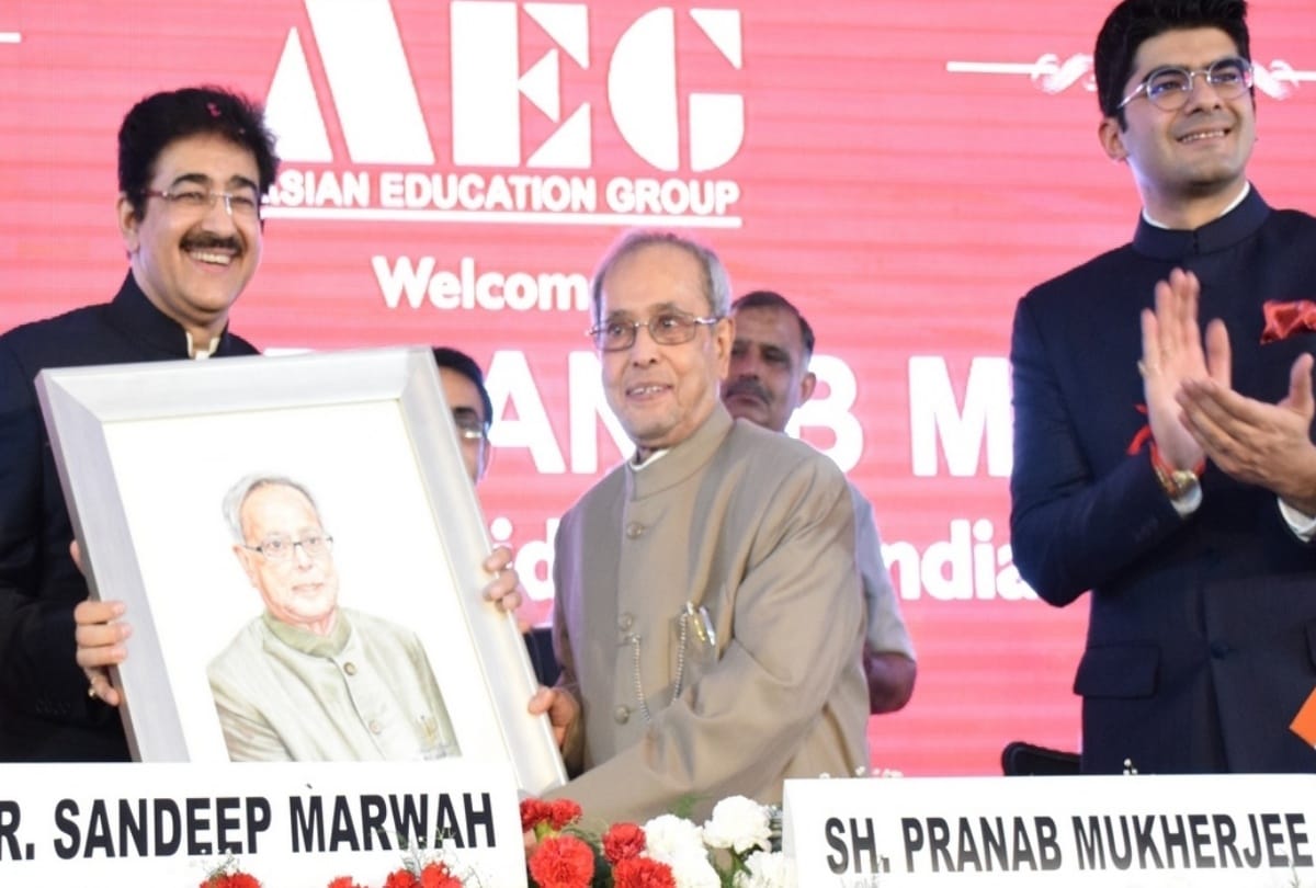 Asian Education Group Blessed by Honble Pranab Mukherjee