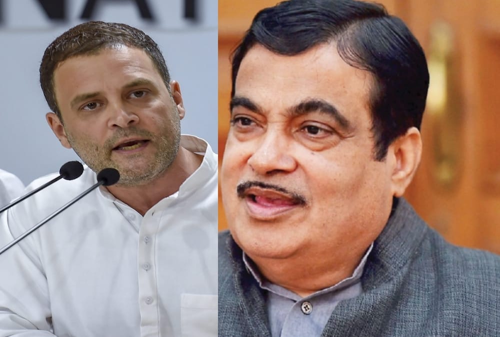 rahul gandhi writes a letter to nitin gadkari.