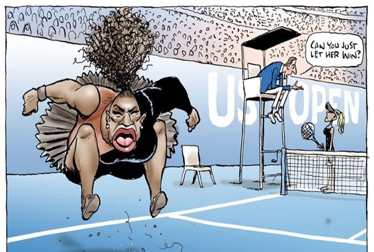 Serena Williams Cartoon, Called Racist, Gets New Life