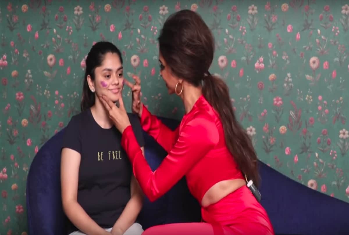 Deepika padukone attemplts beauty challenge by Elle India