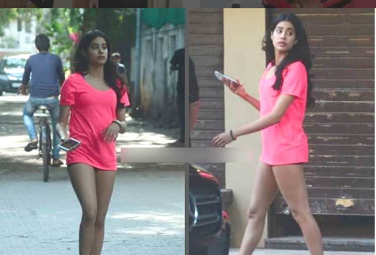 janhvi kapoor troll once again on her pink dress