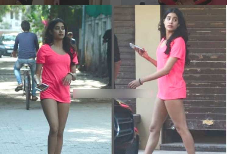 janhvi kapoor troll once again on her pink dress