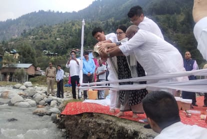 Atal Bihari Vajpayee mortal remains immersed in Beas Kanchanikoot at Manali