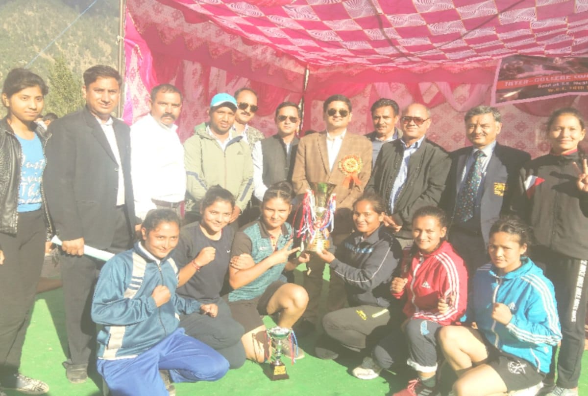 rampur college team won the title of overall champion in boxing