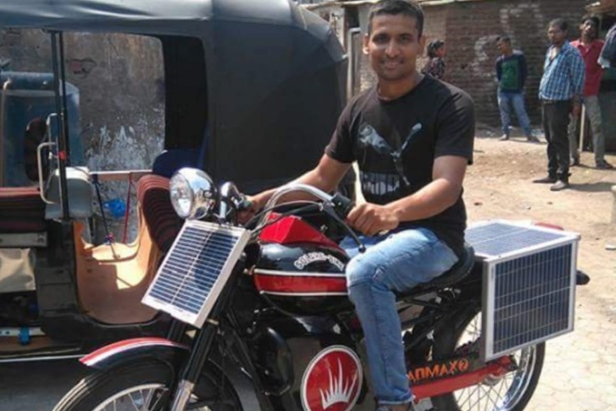 amid rising prices of petrol-diesel Anand Mahindra shares video of Solar Bike