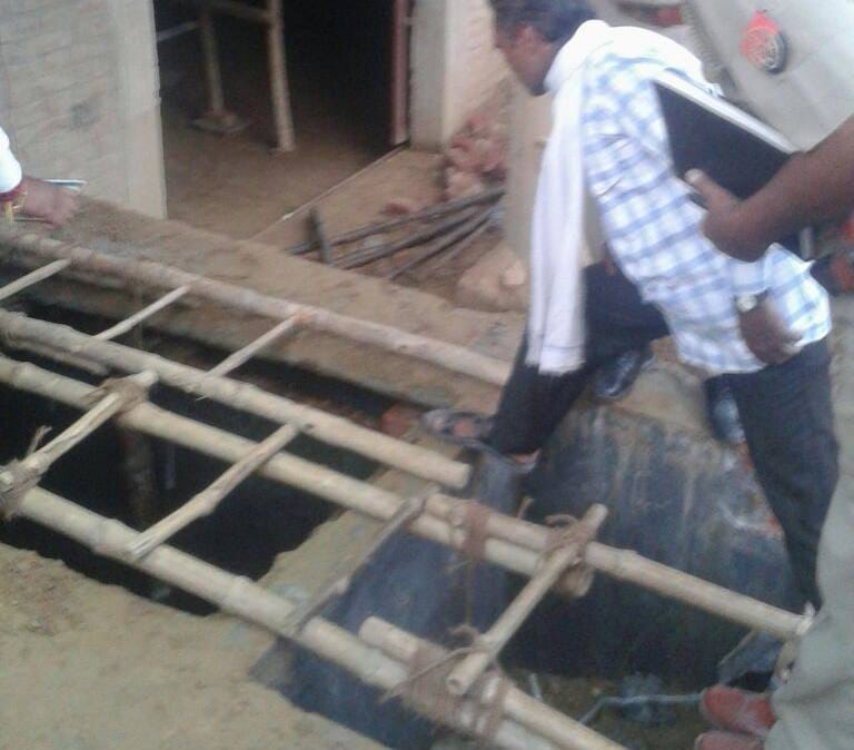 Two person killed and one injured after they enter in septic tank at azamagarh