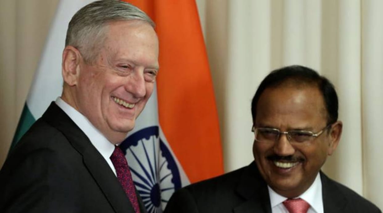 doval in US, will meet foreign minister and think tank of defense