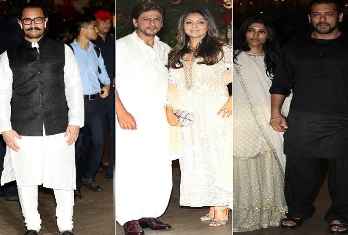 Bollywood Khan arrive Mukesh Ambani Ganesh Chaturthi celebration