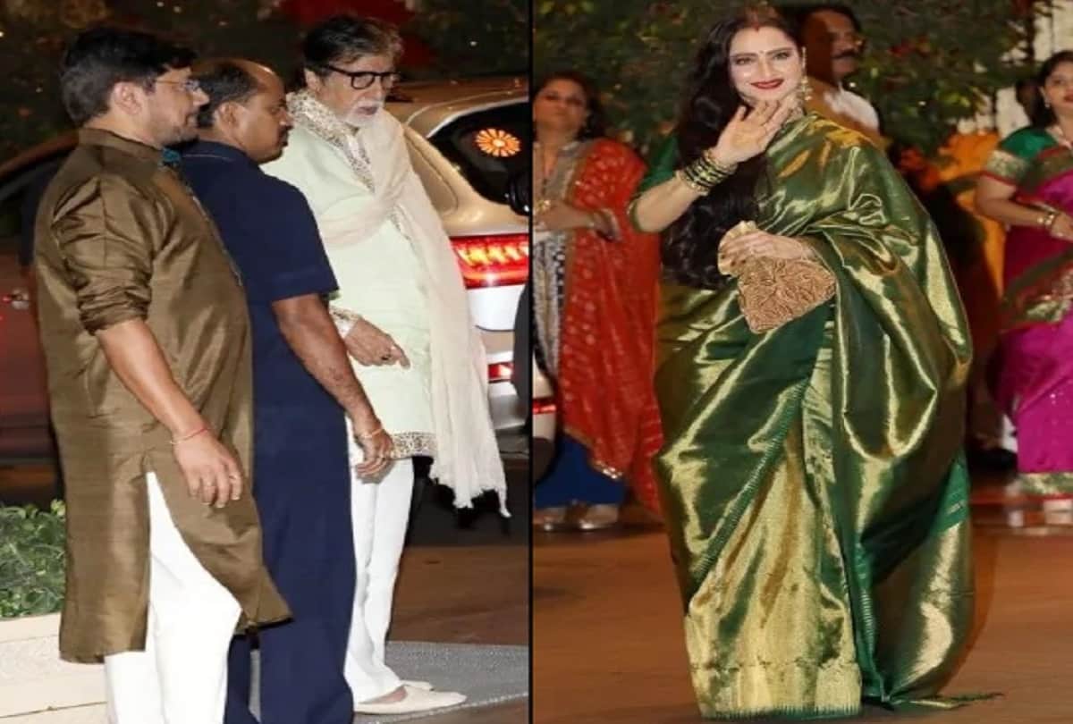 amitabh bachchan and rekha was seen together on ganesh chaturthi