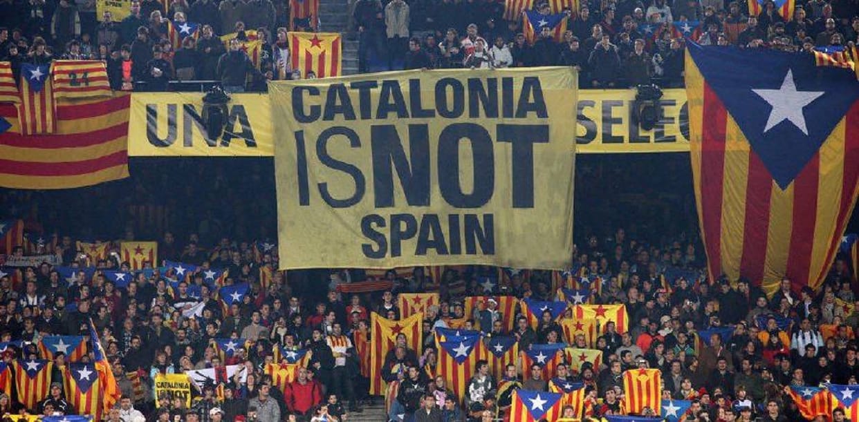 Catalonia demands independence from Spain, One million Catalans rally in Barcelona
