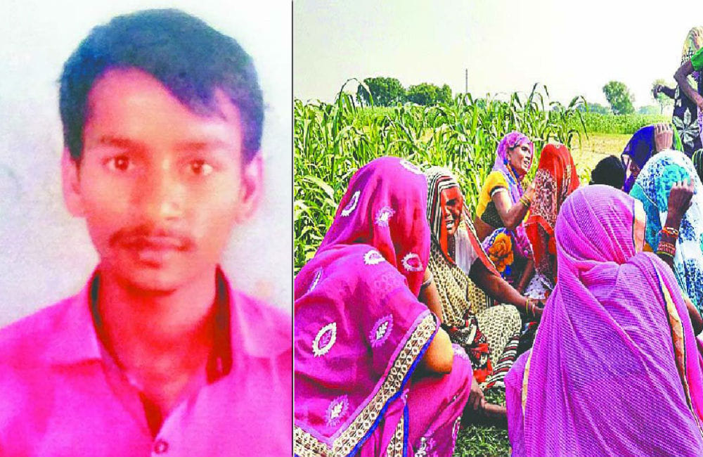 dalit boy body found hanged from tree in firozabad