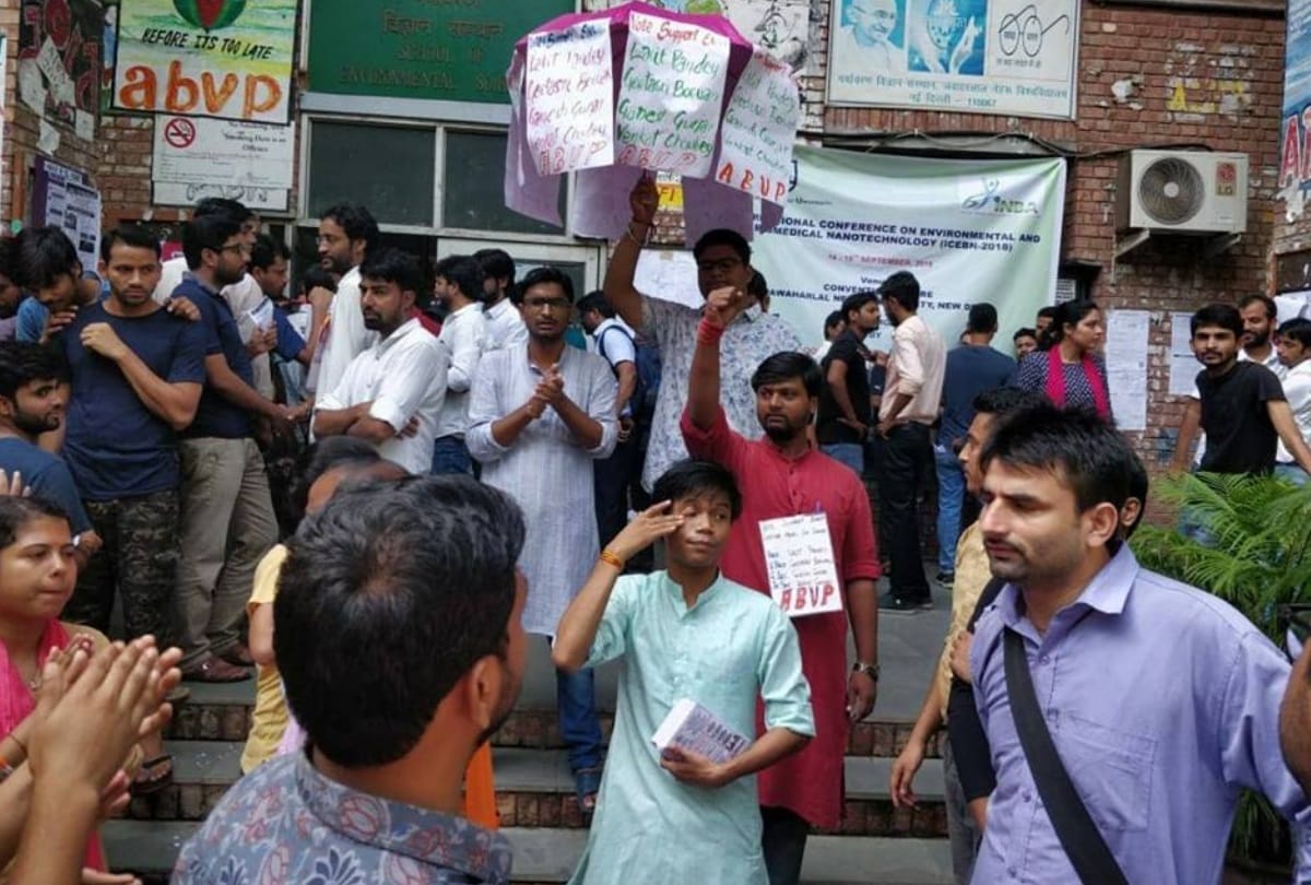 jnusu election 2018: see voting in pictures and all