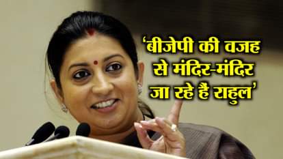 SMRITI IRANI ATTACKS RAHUL GANDHI IN RAIPUR