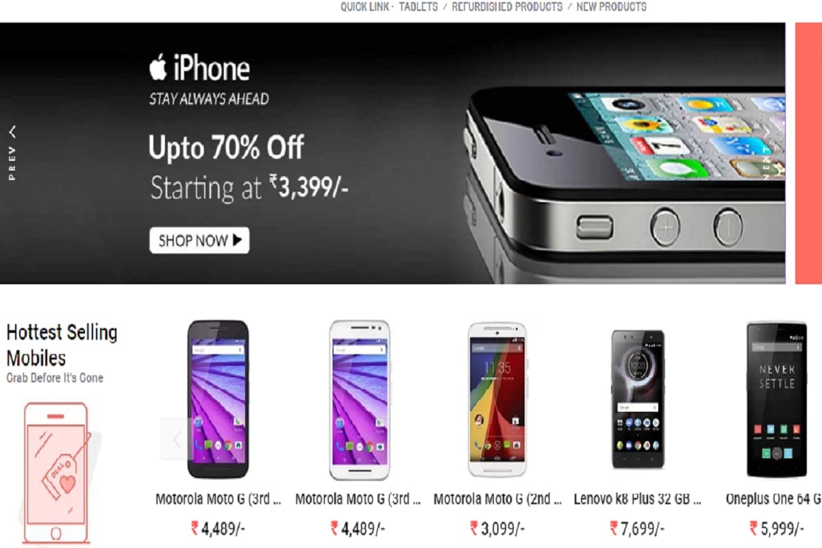 Togofogo com offers refurbished smartphone with heavy discount, iphone at Rs 4,119