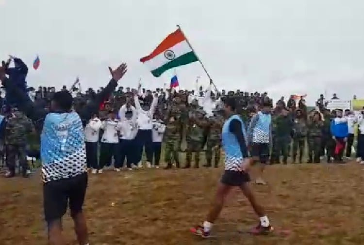India vs Pakistan Volleyball Match in Russia under War Practice Session