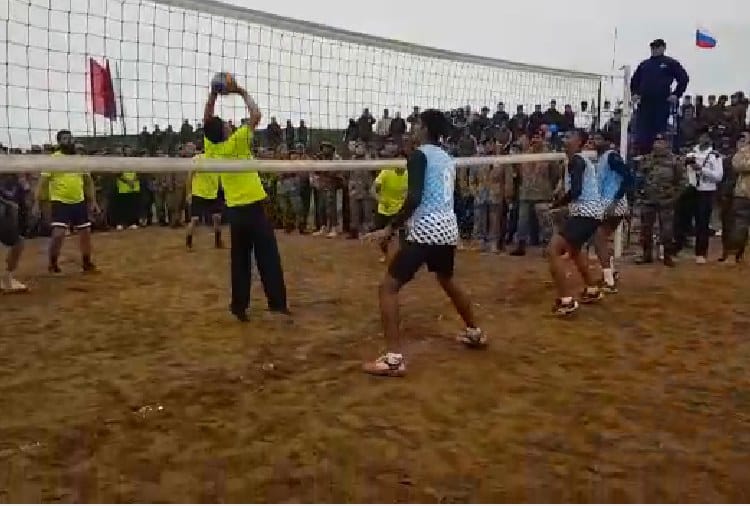 India vs Pakistan Volleyball Match in Russia under War Practice Session