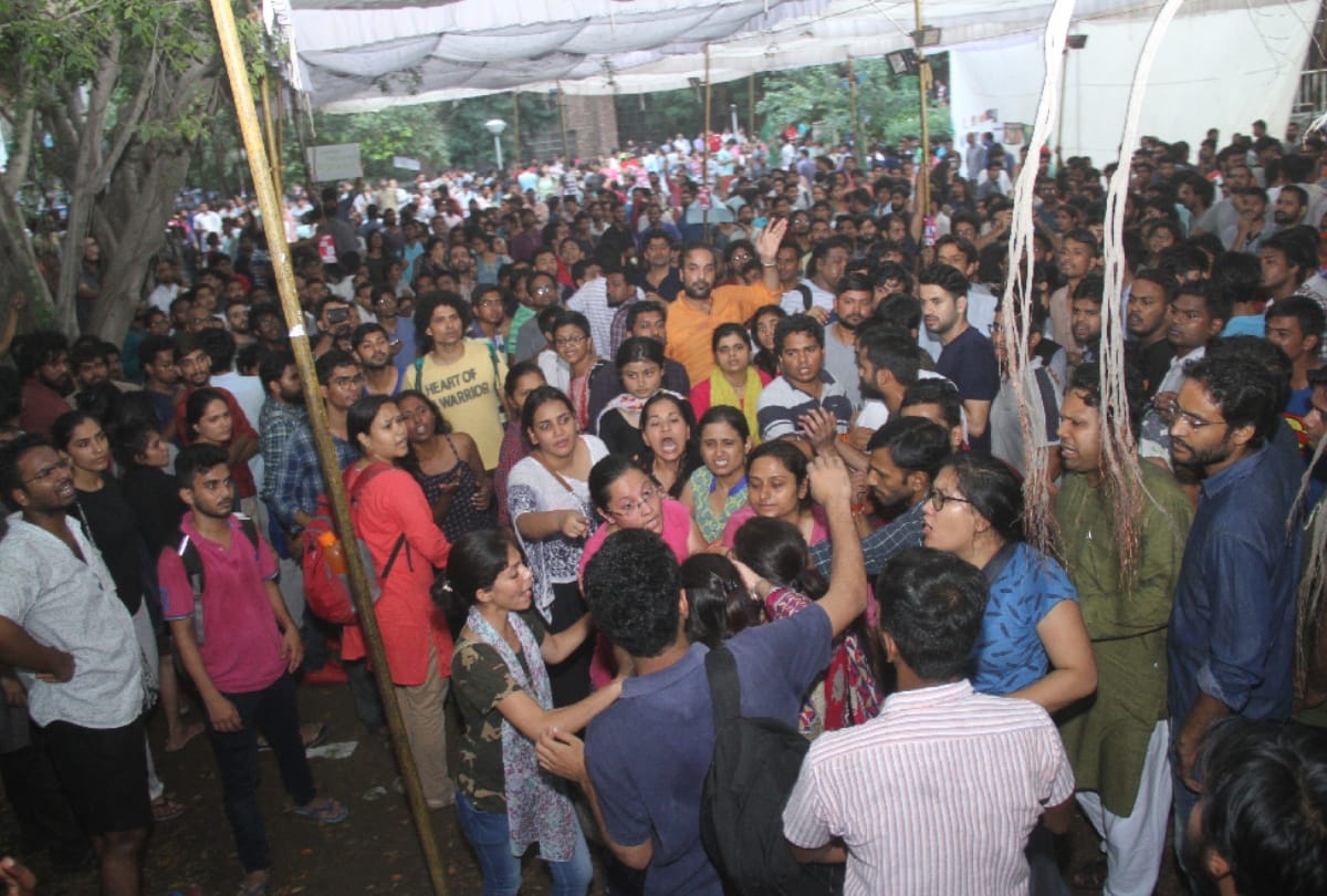 JNUSU Results 2018 votes counting stopped due to rioting during counting of votes