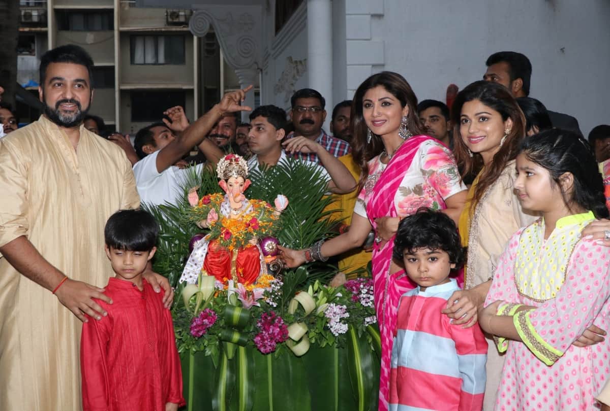 shilpa shetty and raj kundra celebrated ganesh chaturthi festival