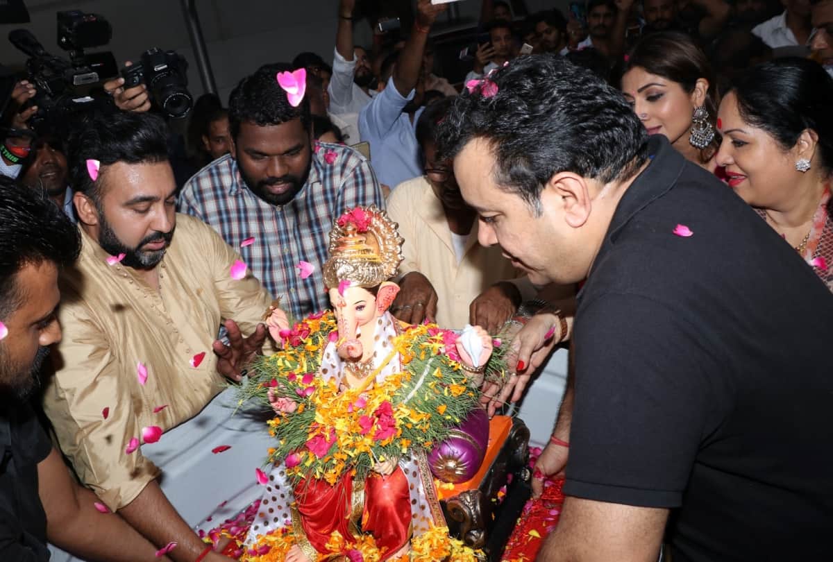 shilpa shetty and raj kundra celebrated ganesh chaturthi festival
