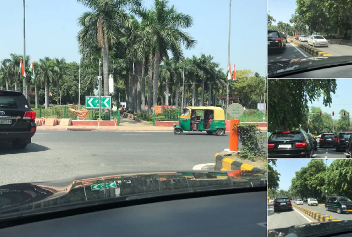 PM narendra modi leaves for swachhata shramdan without any security in delhi