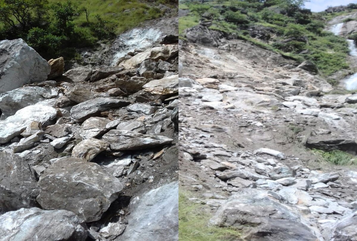 Sheeps and goats killed due to massive landslide in rampur bushahr shimla