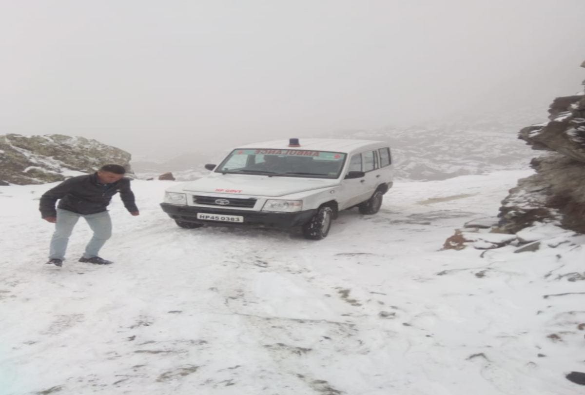 fresh snowfall recorded in pangi and rohtang pass himachal