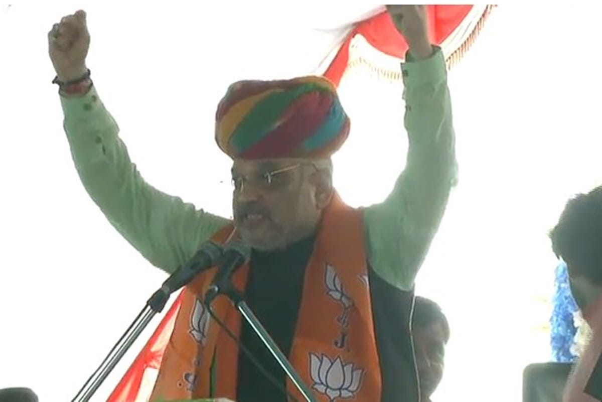 Amit Shah addressing OBC sammelan in Rajasthan Pali and take a dig on congress