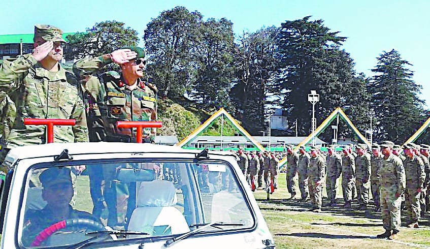 Indo-US military maneuvers in Chabattia