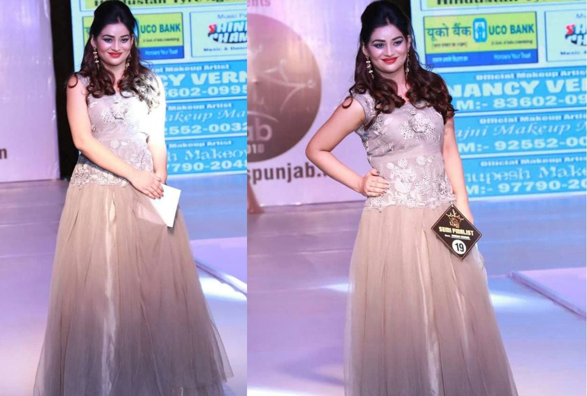 Muskan Chandel in Final of Mrs Punjab beauty pageant