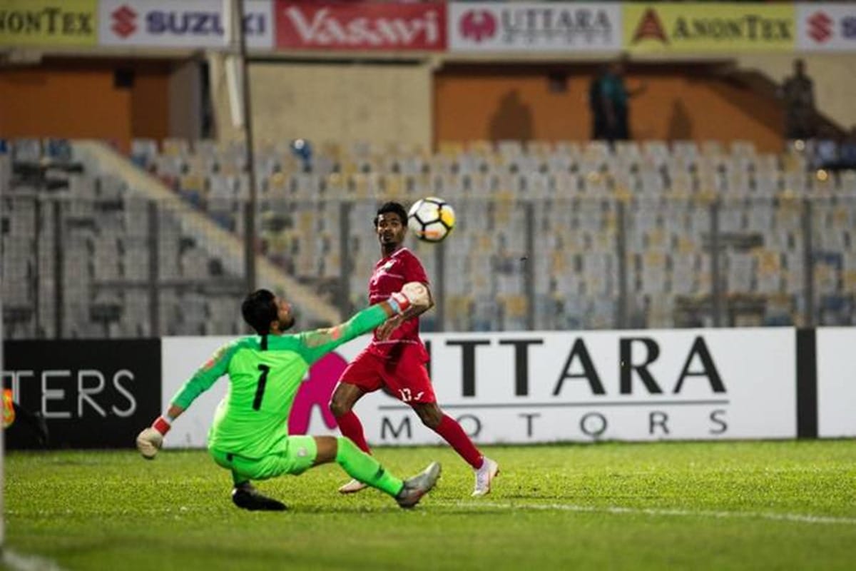 indian football team lost in saff cup final against maldives
